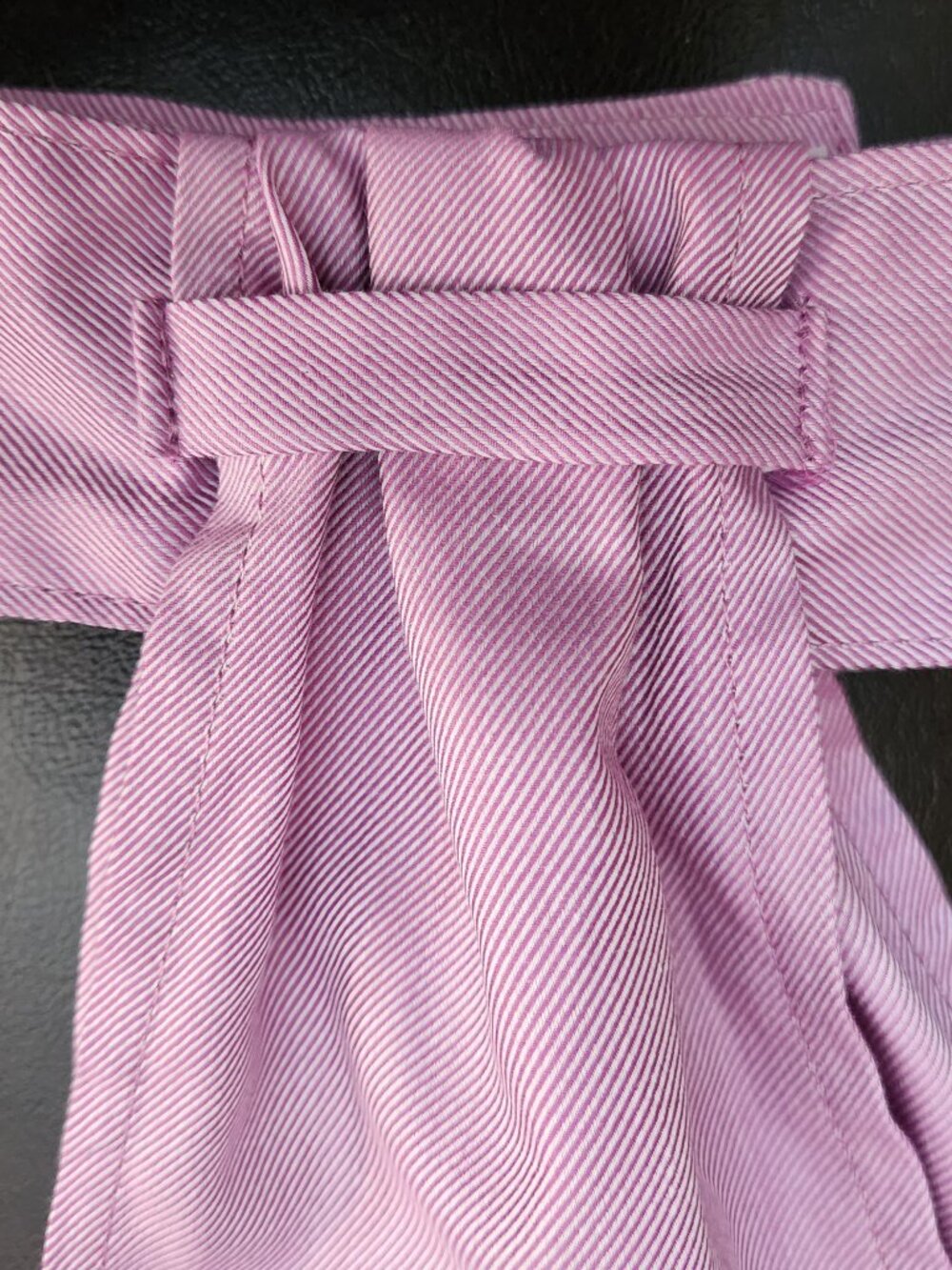 STOCK TIE PRE-TIED ORCHID reddish purple by ORNAMENTS OSFA NEW